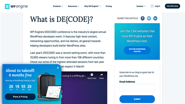 پاپ آپ کناری (Slide-in Pop Up)